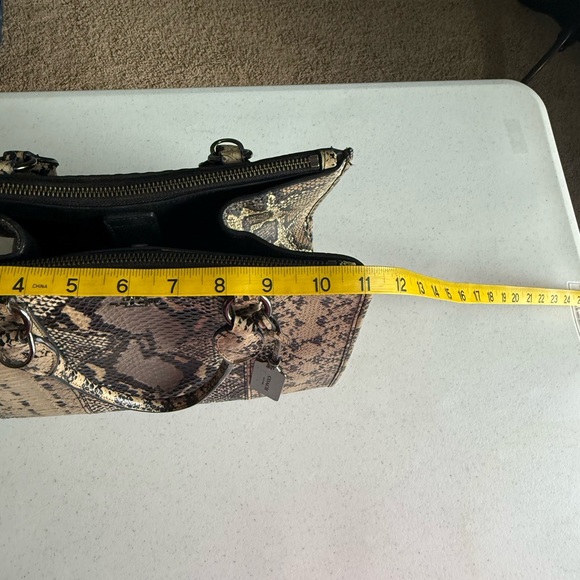 Coach Snake Print Satchel - Three Compartments EUC - Picture 16 of 16